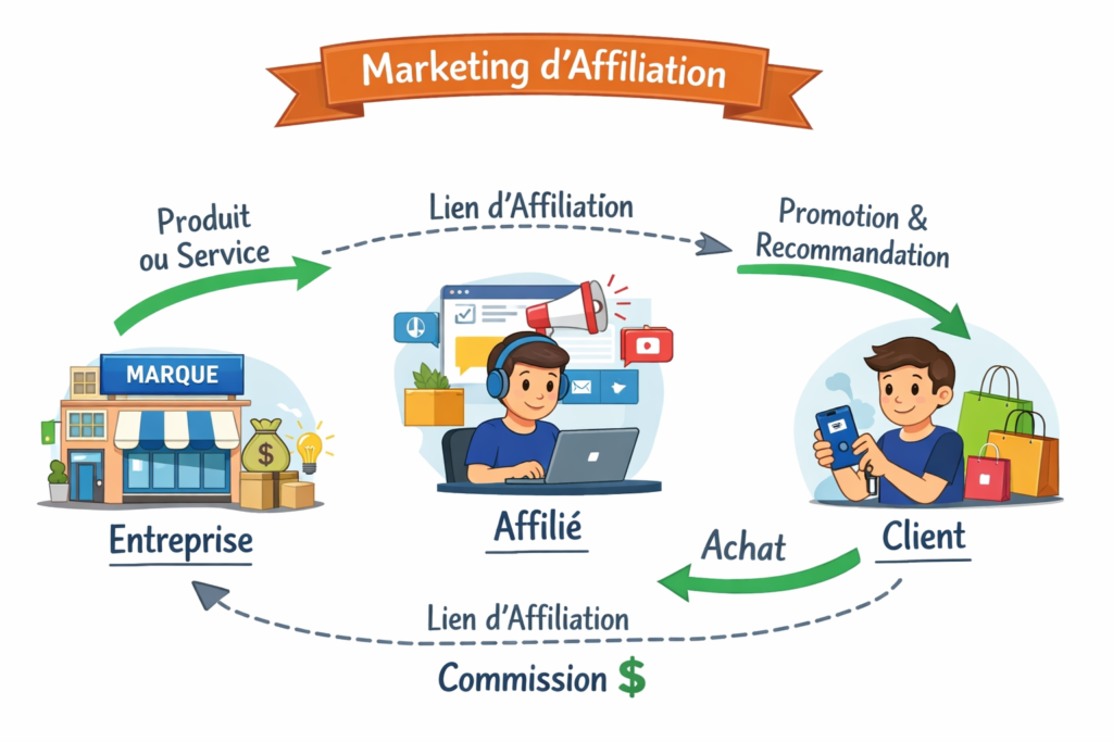 fonctionnement du marketing d'affiliation